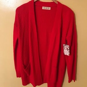 Strawberry Red Cardigan